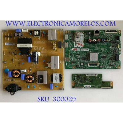 KIT DE TARJETAS PARA TV LG / NUMERO DE PARTE MAIN EBT64465704 / 64465704 / EAX67148704 / FUENTE EAY64549101 / 64549101 / LGP55DJ-17F1 / EAX67209101 / T-CON 6871L-3831F / 6870C-0532B / PANEL NC550DUE-AAFX1 / MODELOS 55LJ550M-UB / 55LJ550M-UB.BUSYLJR